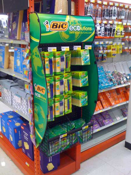 Bic Ecolutions sidekick at Staples - Colin Finkle Portfolio