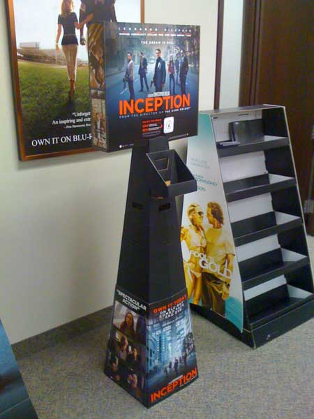 Warner Brothers Inception rocket - Colin Finkle Portfolio - In Store Blitz