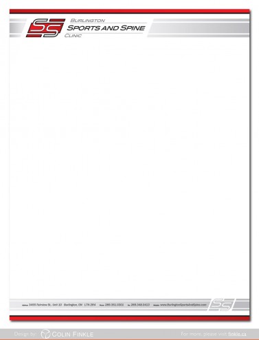 Sports and Spine Letterhead