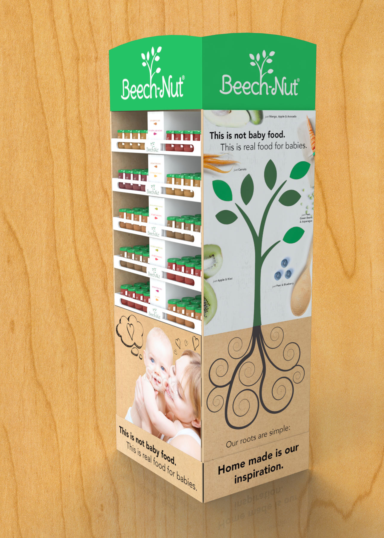 Beech-Nut Baby Food Corrugate Floor Display