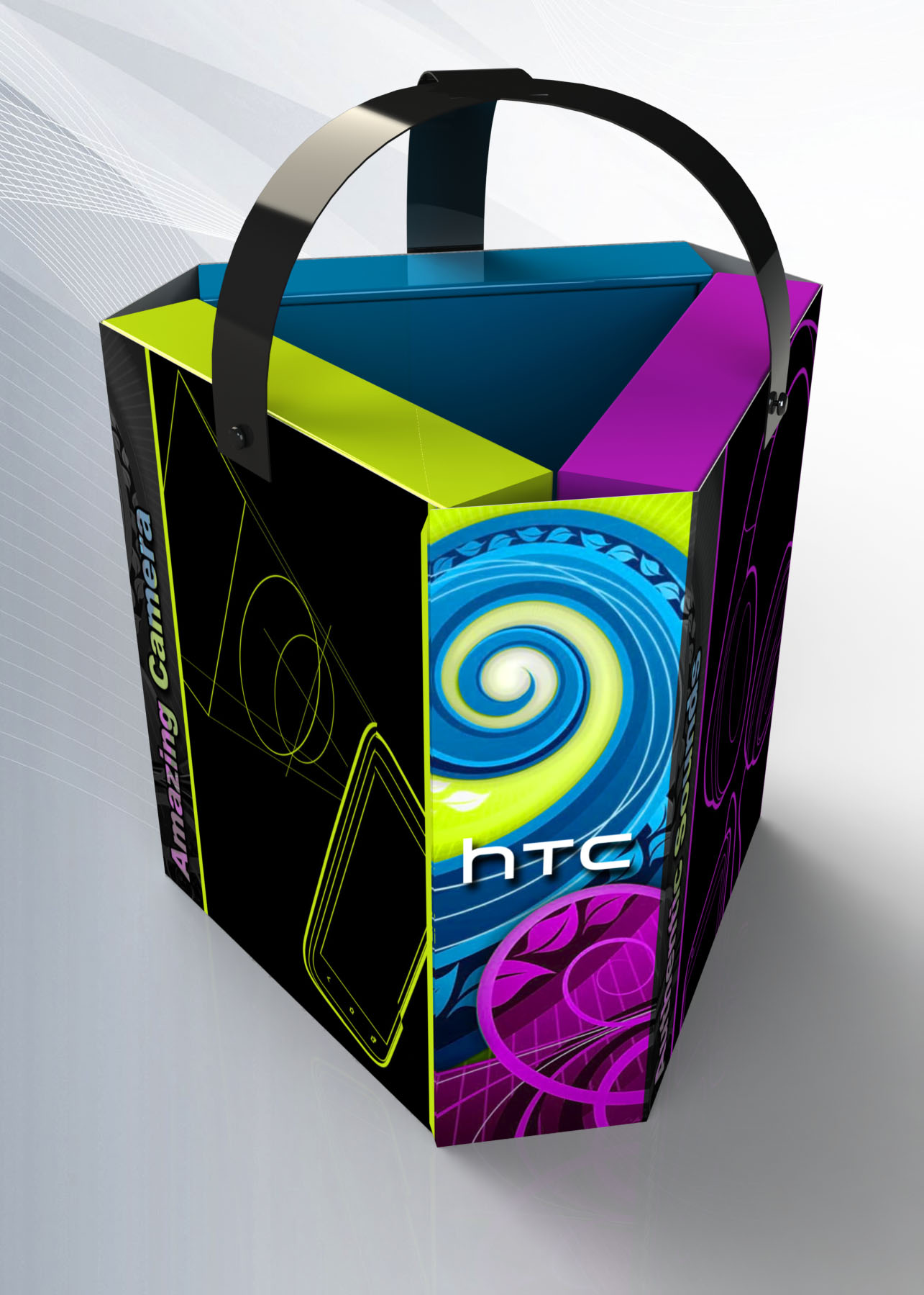 HTC Triangular Sales kit concept.