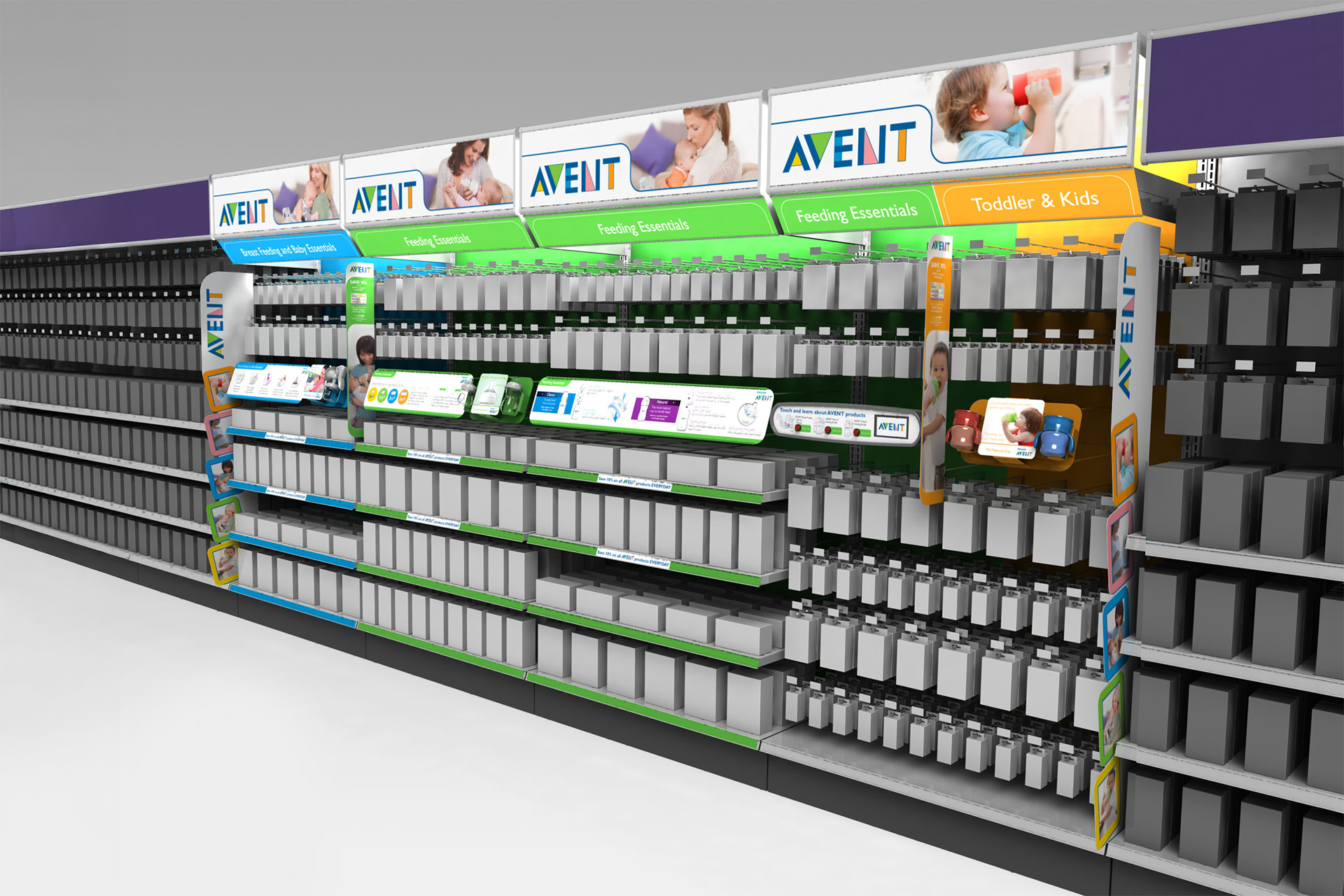 Philips AVENT section in Babies ‘R’ Us