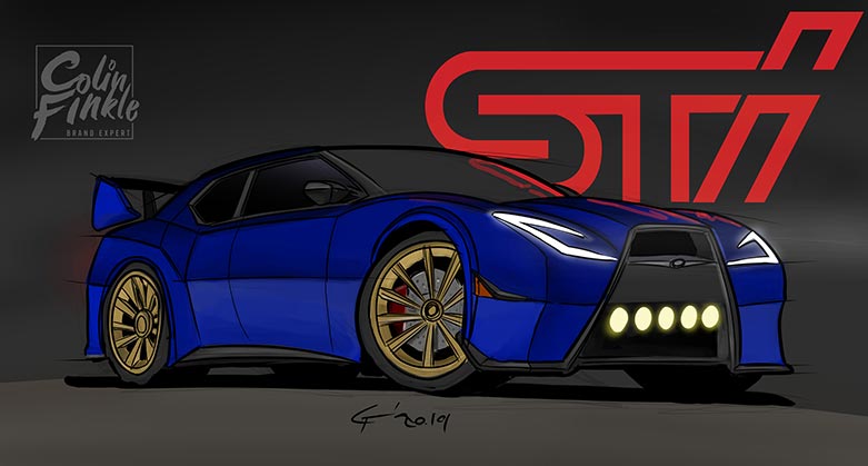 Subaru WRK STI design by Colin Finkle
