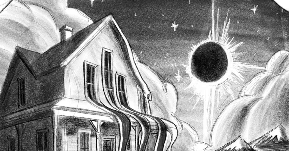 Feature image of a surreal dreamscape piece of art by Colin Finkle.