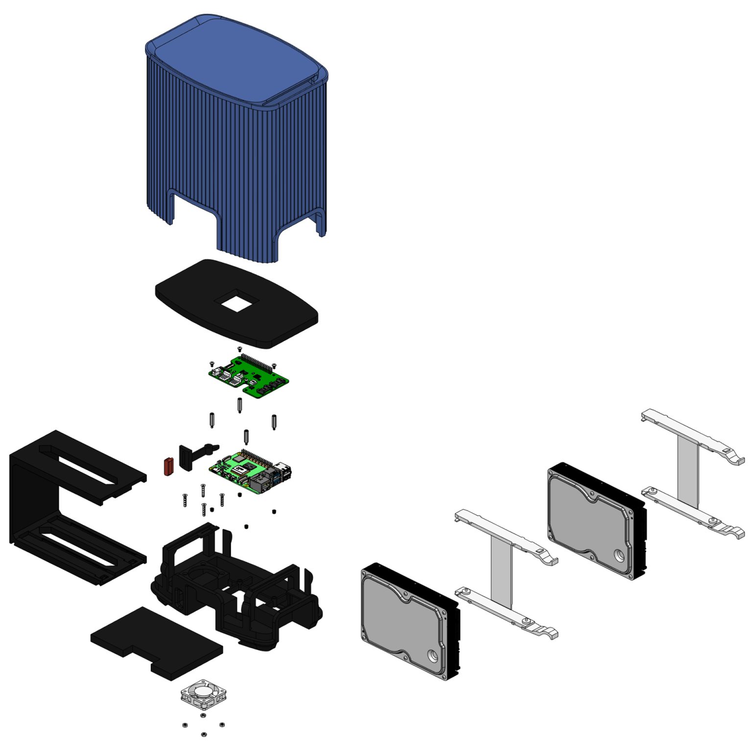 Raspberry Pi 5 NAS Enclosure Design - Colin Finkle